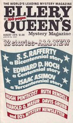 Ellery Queens Mystery Magazine August 1976